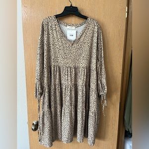 Dani dalmatian dress with 3/4 sleeve- never worn